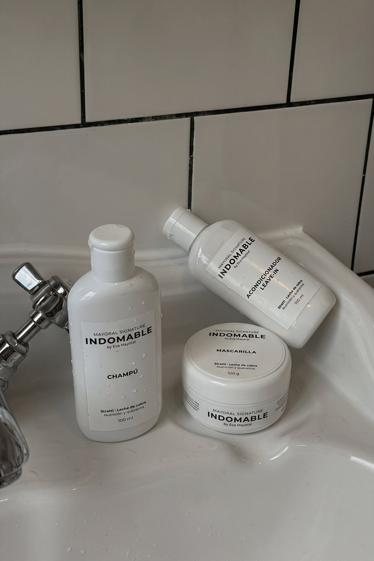 Keratina pro|Indomable + champú, acondicionador y mascarilla (MINIS)
